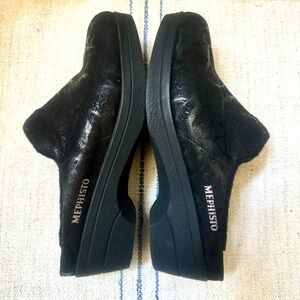 MEPHISTO Satty Metallic Leather Clogs